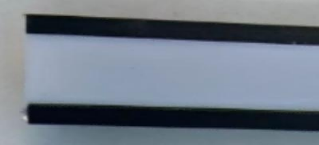SRT001-142 rail led profil noir couvercle blanche 3m 2010U  3M/PC black